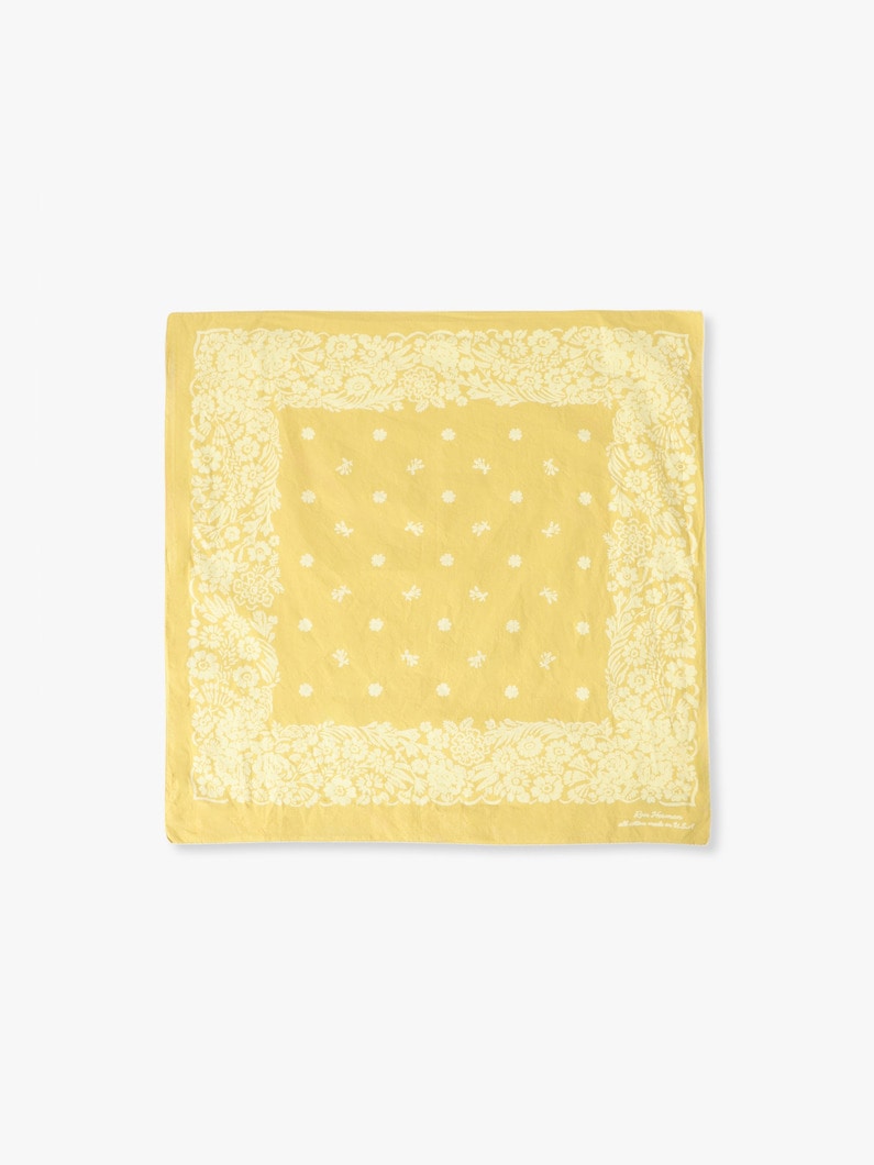 フラワーパターン バンダナ 詳細画像 mustard