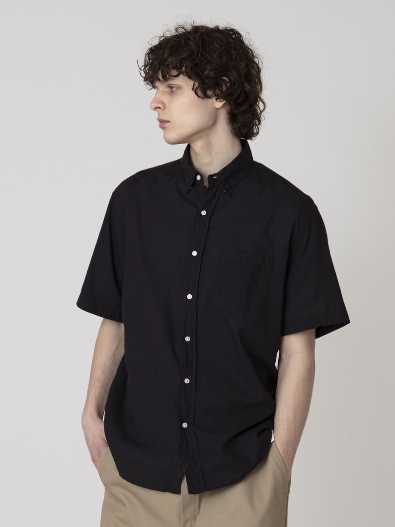 コリン オーガニックボイル ショートスリーブシャツ 詳細画像 black