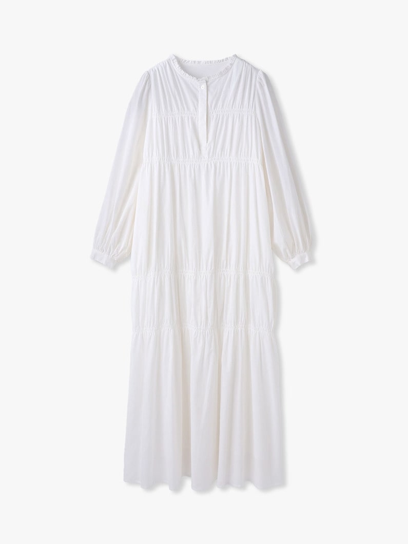 シャーリング ドレス 詳細画像 white 4