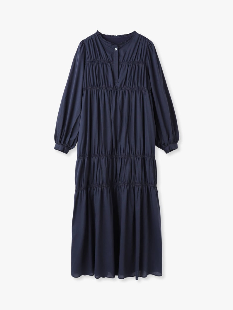 シャーリング ドレス 詳細画像 navy 4