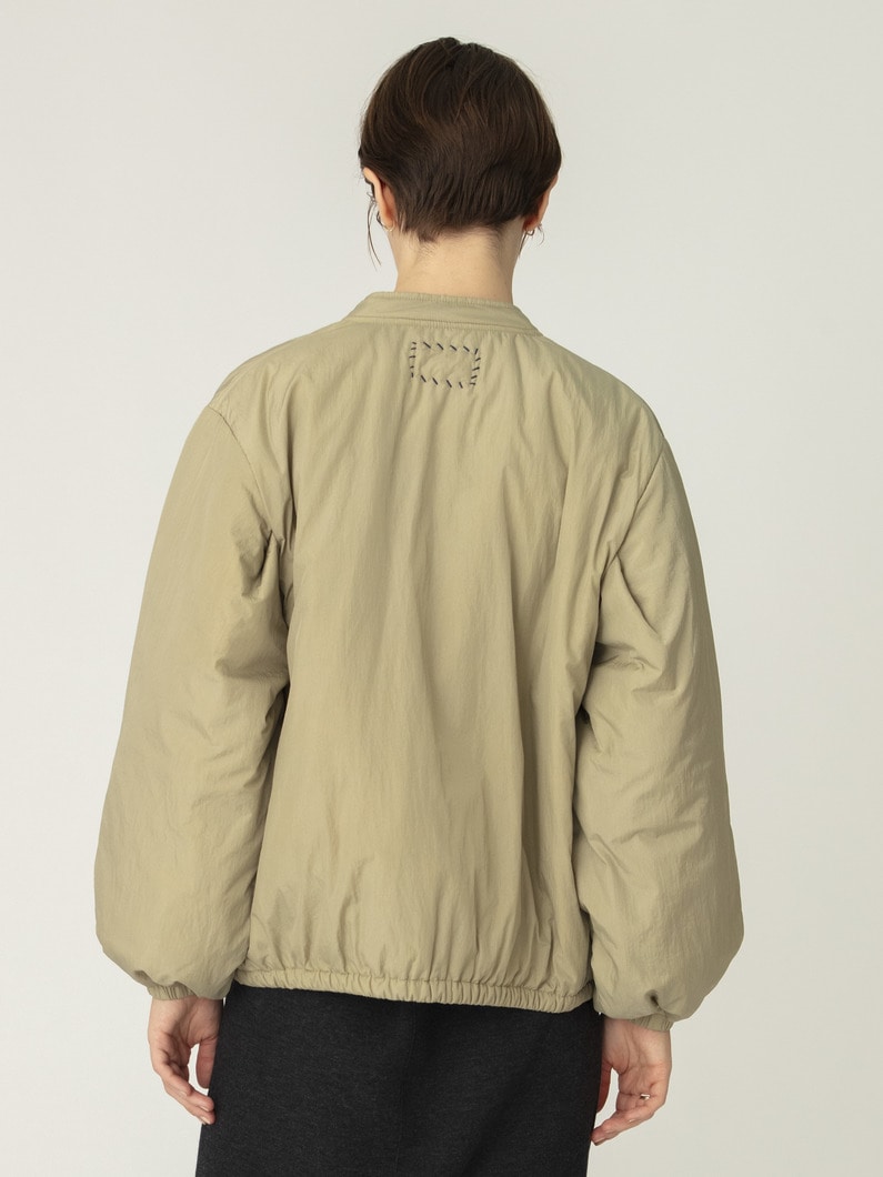 ジップアップ ブルゾン（ブラック/ベージュ） 詳細画像 beige 3