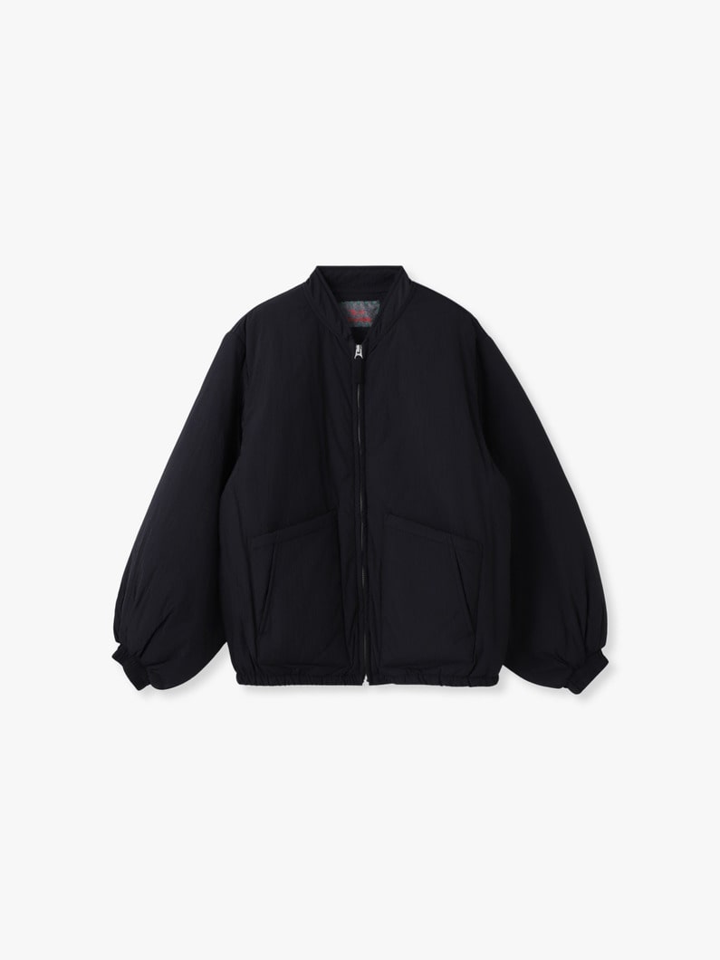 ジップアップ ブルゾン（ブラック/ベージュ） 詳細画像 black 5
