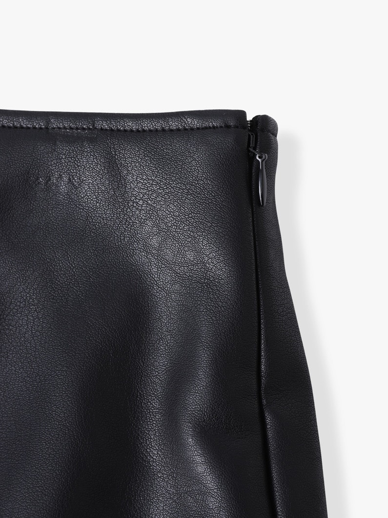 フェイクレザー ミニスカート 詳細画像 black 2