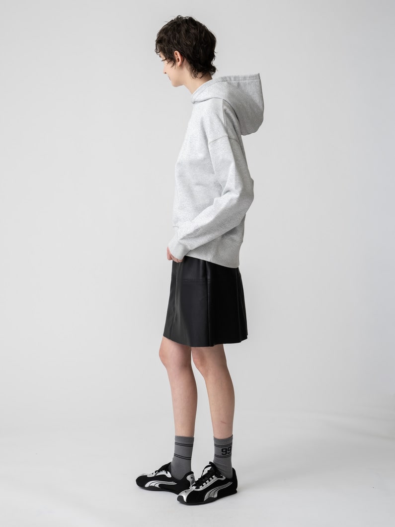 フェイクレザー ミニスカート 詳細画像 black 2