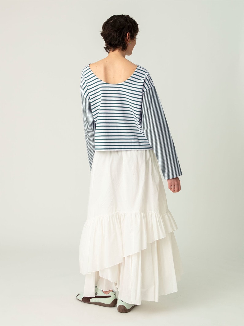 ティアード フレア スカート 詳細画像 white 2