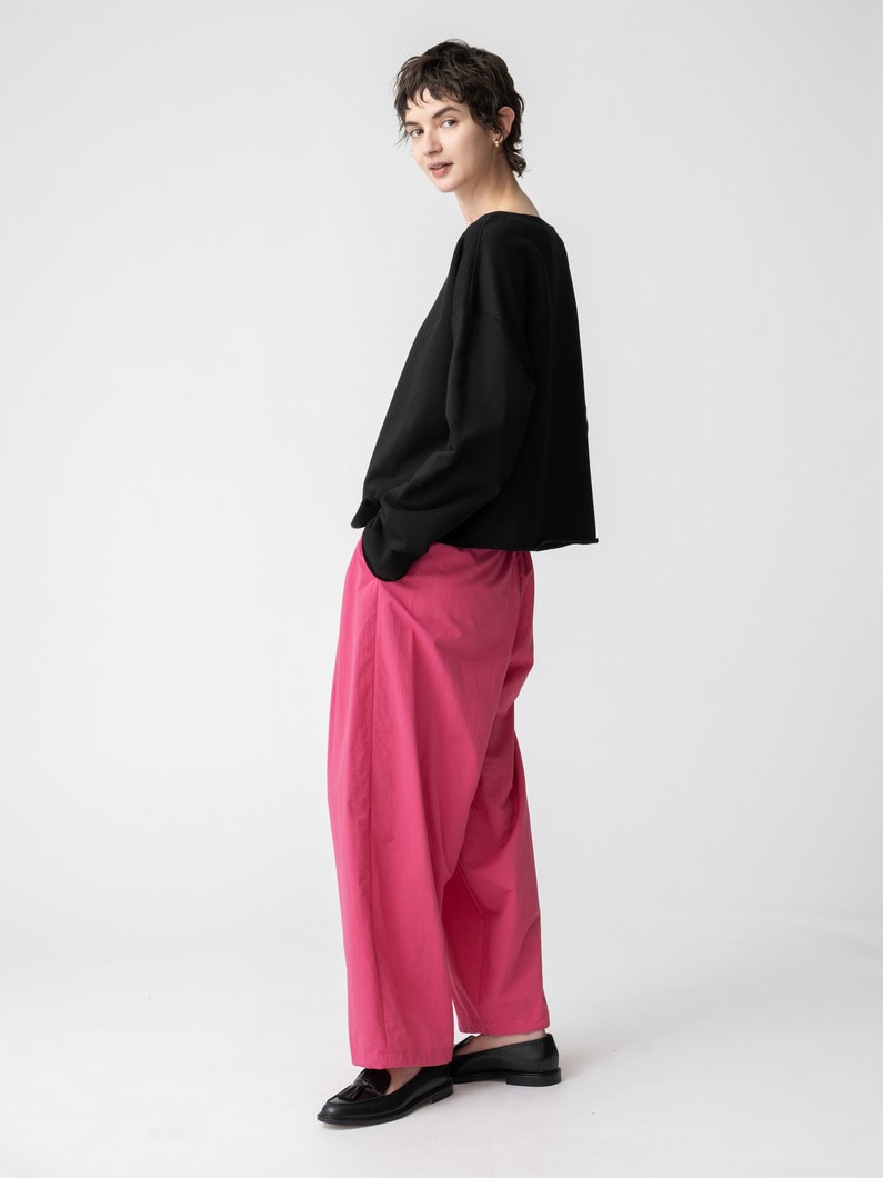 ドローストリング ナイロン イージーパンツ 詳細画像 pink 2