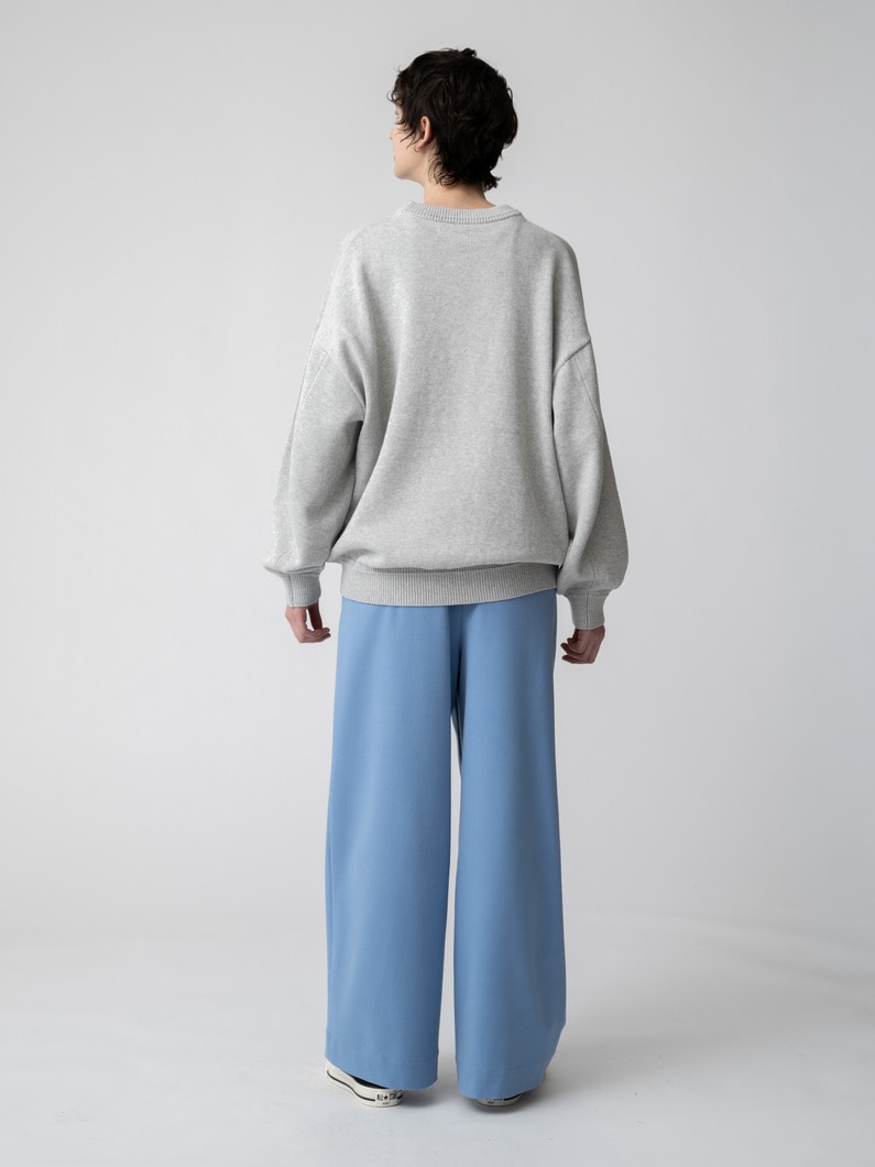 ワイド イージーパンツ（ライトブルー/グレー） 詳細画像 light blue 3
