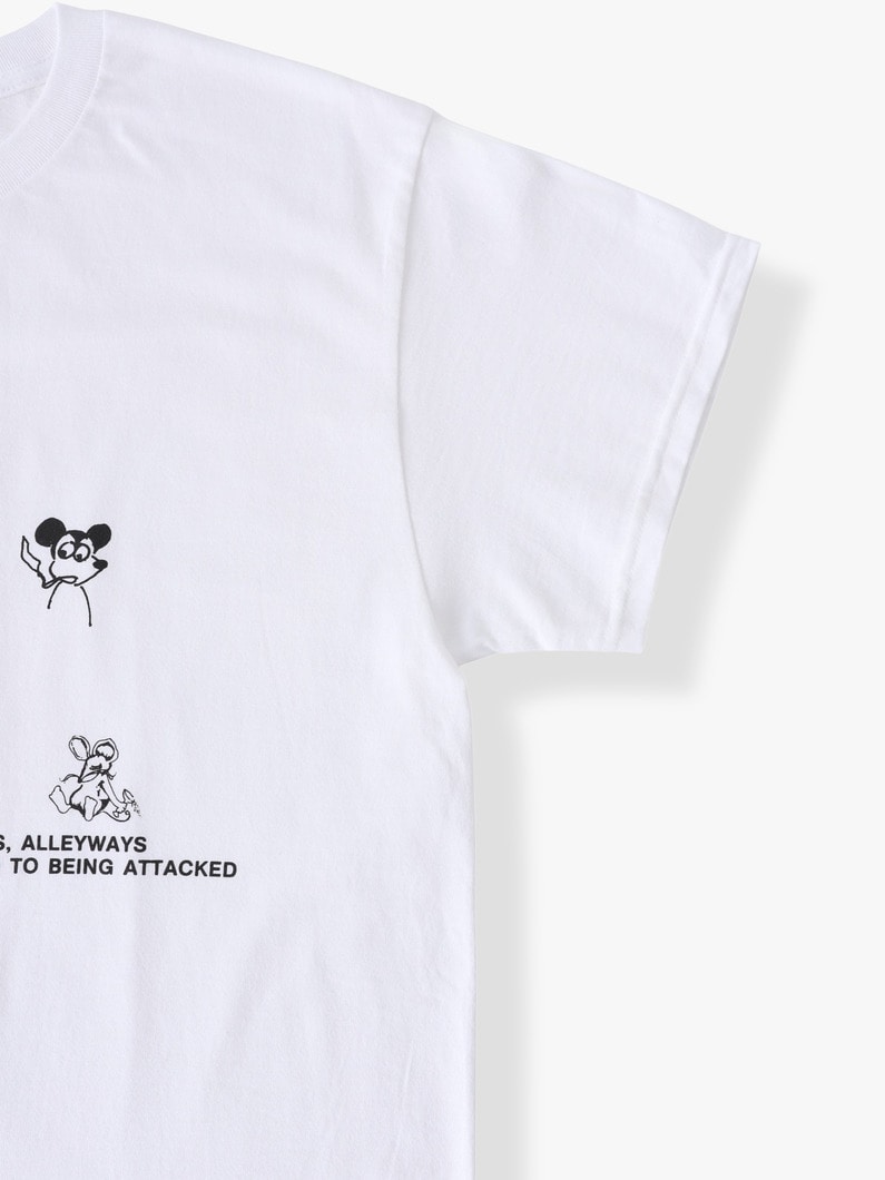 ディプレッションテスト プリンテッド ティー 詳細画像 white 2