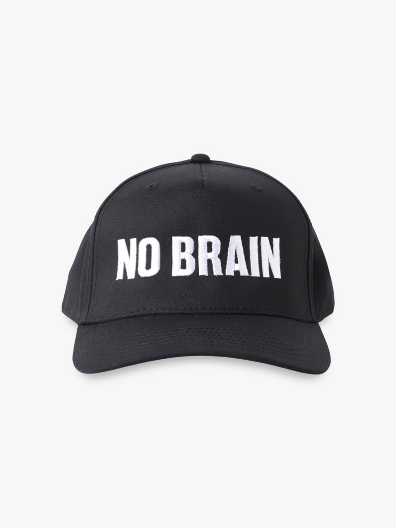 ノーブレイン 6パネル キャップ 詳細画像 black