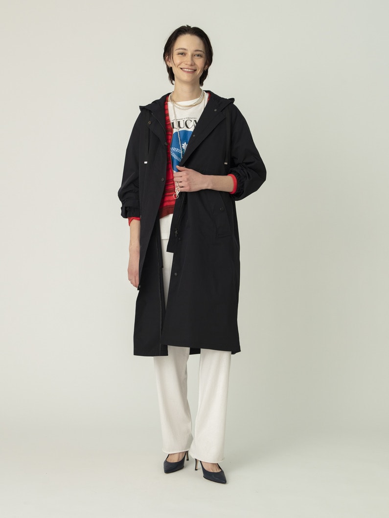 ツイル フード コート 詳細画像 navy