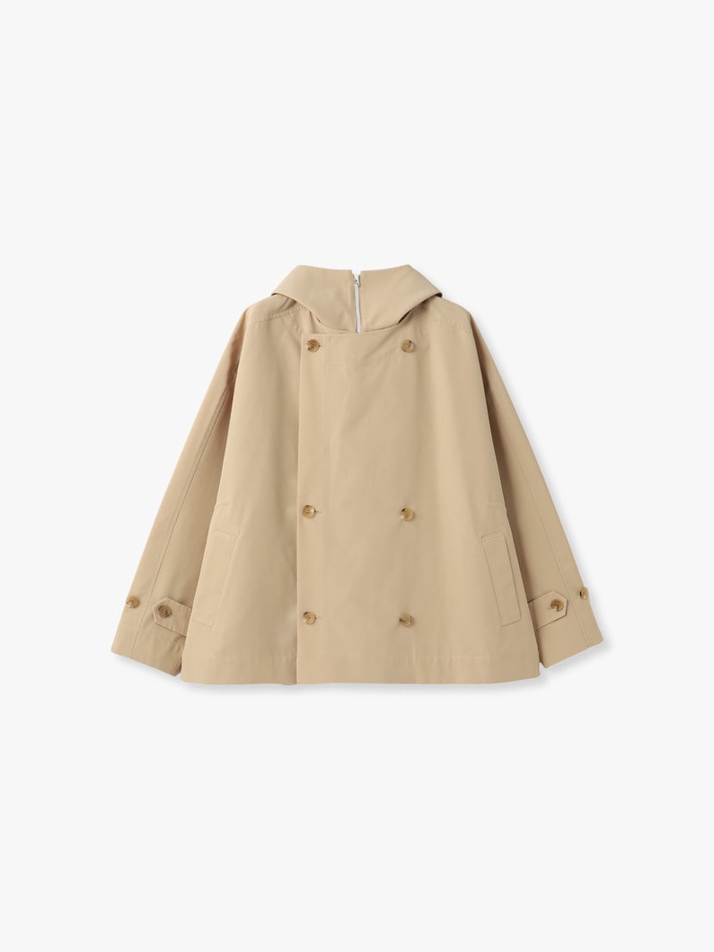 タフタ レイヤード ショートコート 詳細画像 beige