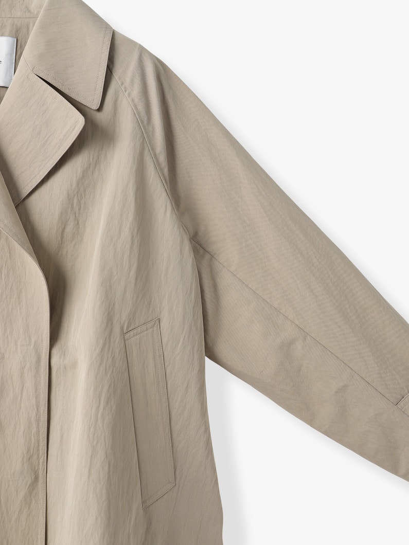 ライトシュリンクコットン ショートコート（ベージュ） 詳細画像 beige 2