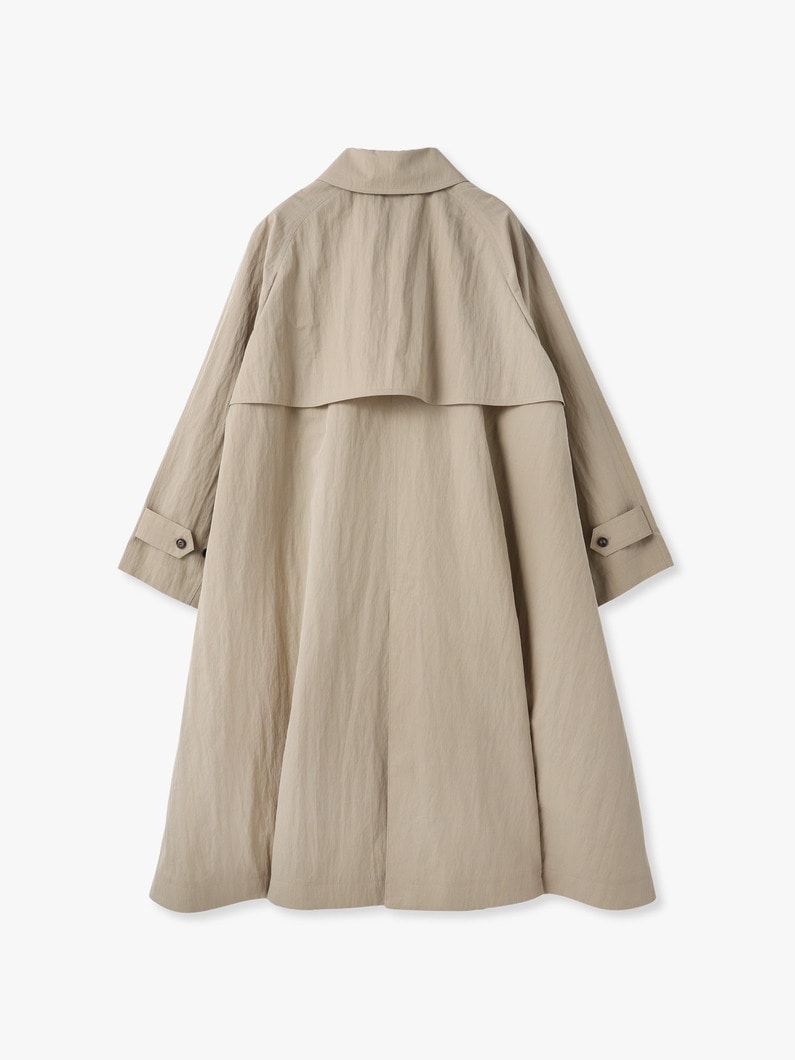 ライトシュリンクコットン ロングコート（ベージュ） 詳細画像 beige 1