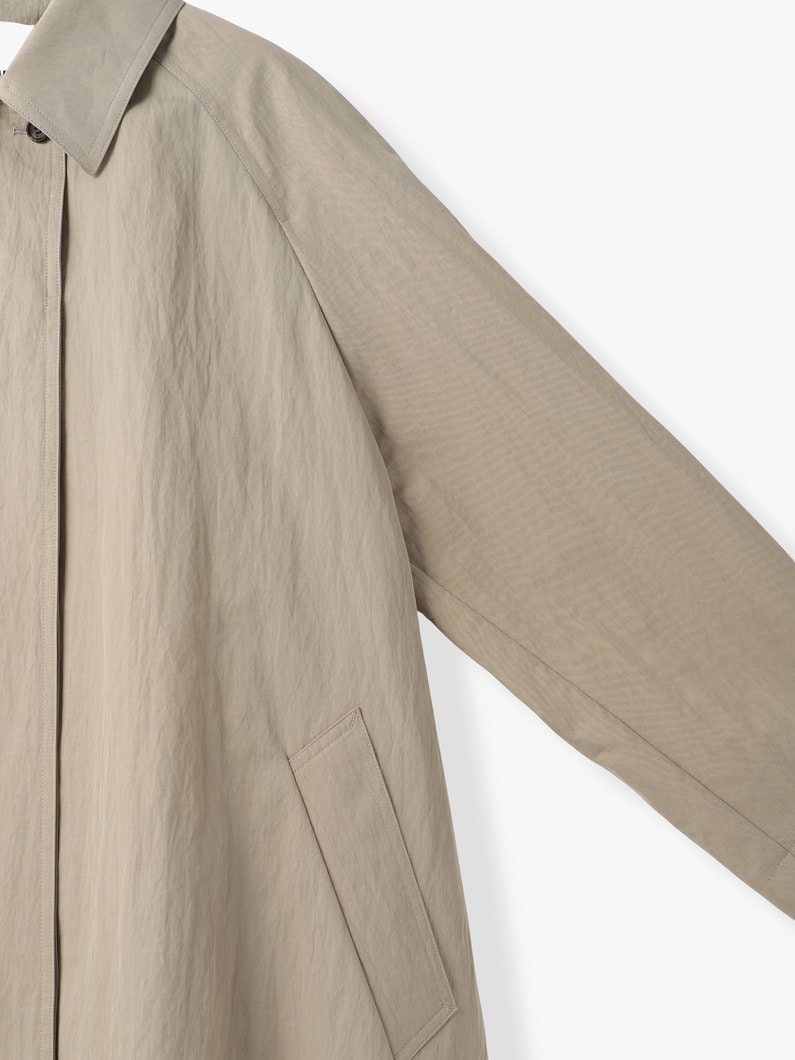 ライトシュリンクコットン ロングコート（ベージュ） 詳細画像 beige 2