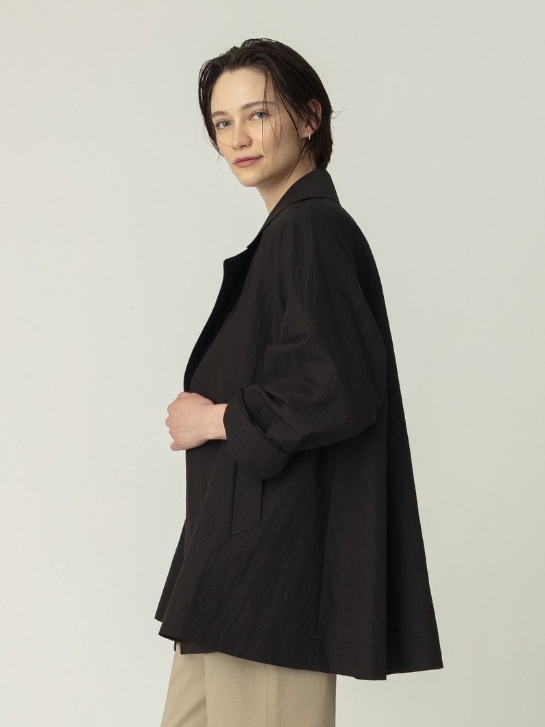 ライトシュリンクコットン ショートコート 詳細画像 black 2