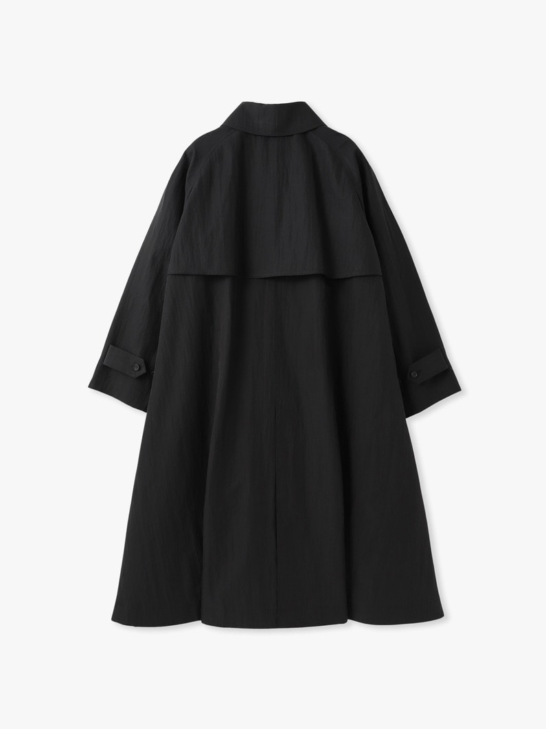 ライトシュリンクコットン ロングコート 詳細画像 black 1