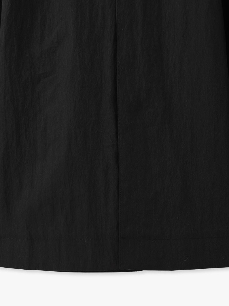 ライトシュリンクコットン ロングコート 詳細画像 black 4
