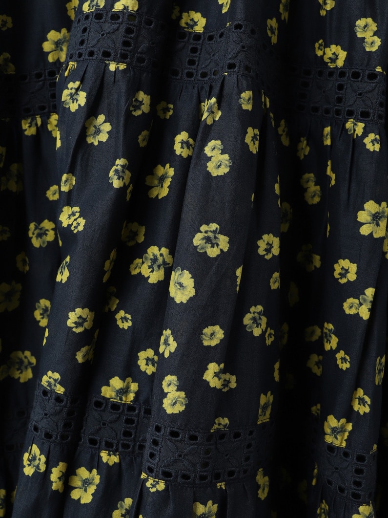 ワーリス プリント ドレス 詳細画像 navy 4