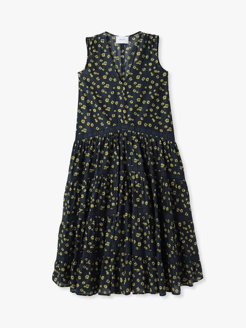 ワーリス プリント ドレス 詳細画像 navy 1