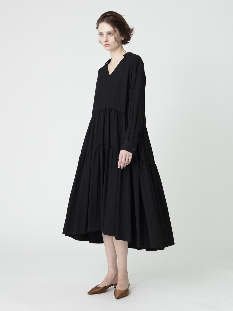 ティアード ドレス 詳細画像 black