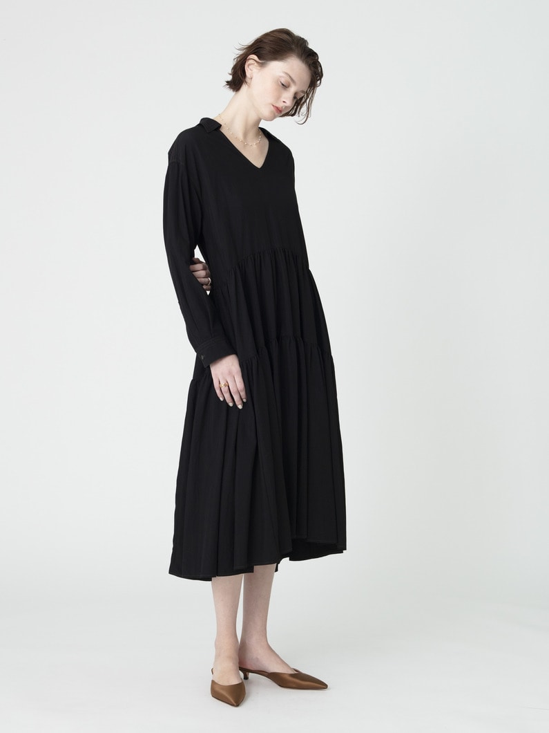 ティアード ドレス 詳細画像 black 2