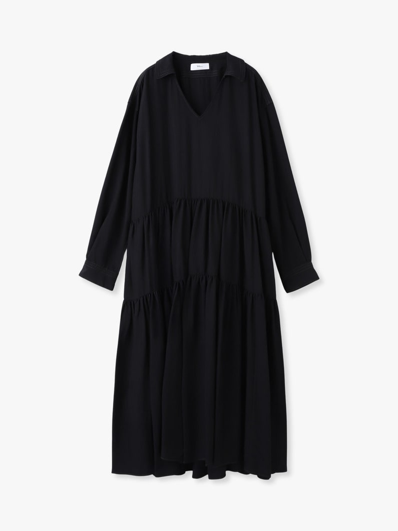 ティアード ドレス 詳細画像 black 4