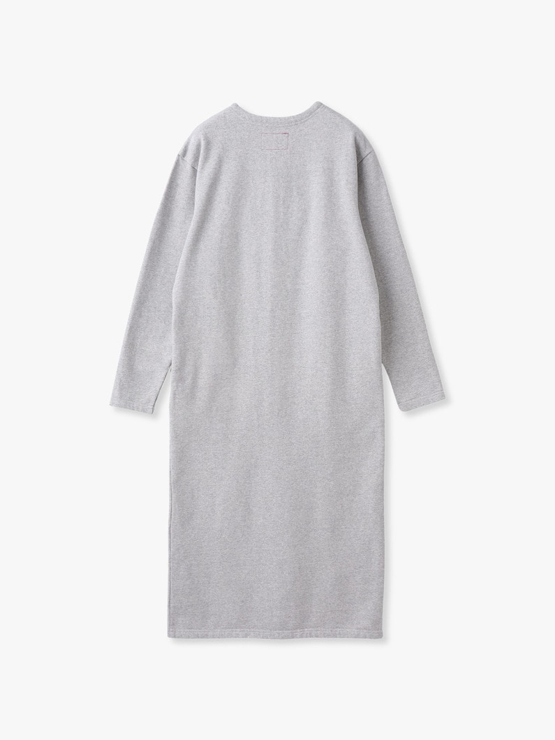ドットボタン カットソー ドレス 詳細画像 top gray 1