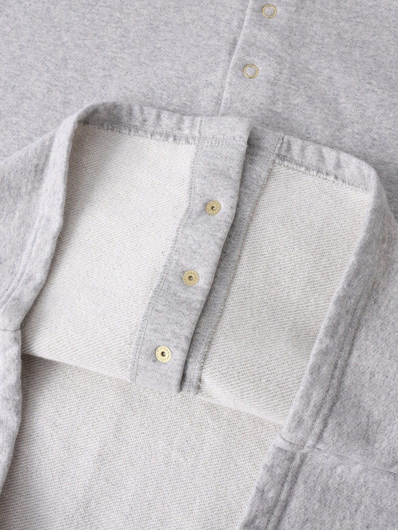 ドットボタン カットソー ドレス 詳細画像 top gray 4