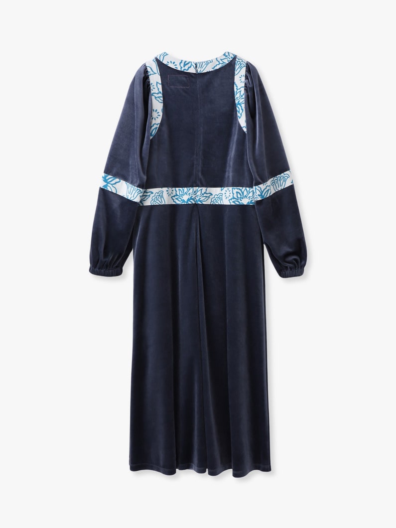 ベロア ロングドレス 詳細画像 navy 1