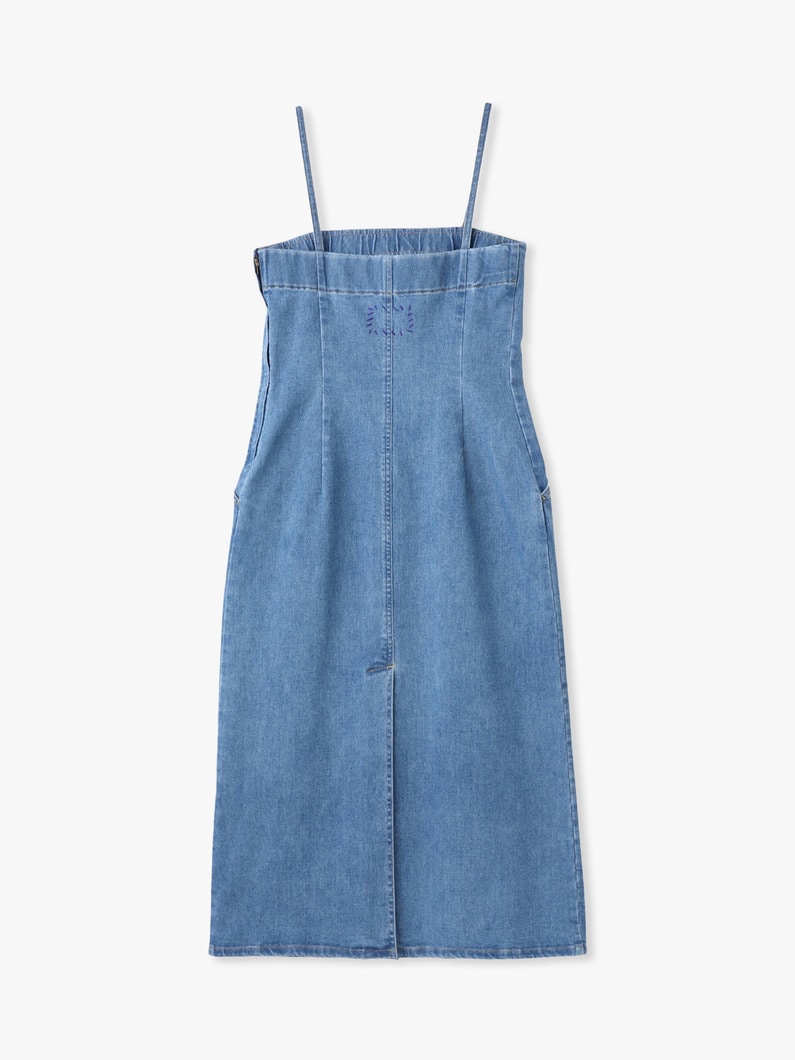 ストレッチ デニム ミニドレス 詳細画像 blue 1