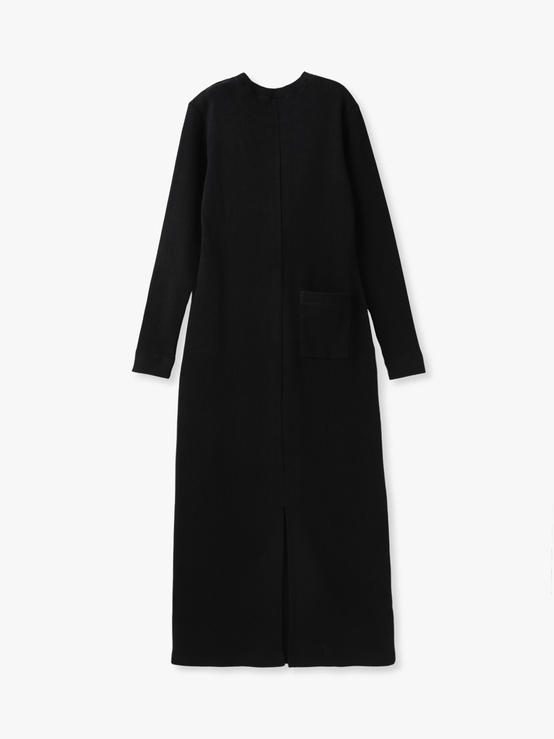 ソリッド リブ ドレス 詳細画像 brown 1