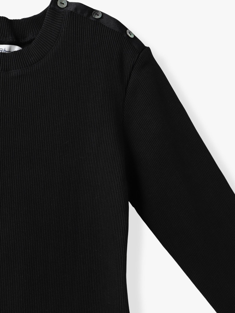 ソリッド リブ ドレス 詳細画像 brown 2