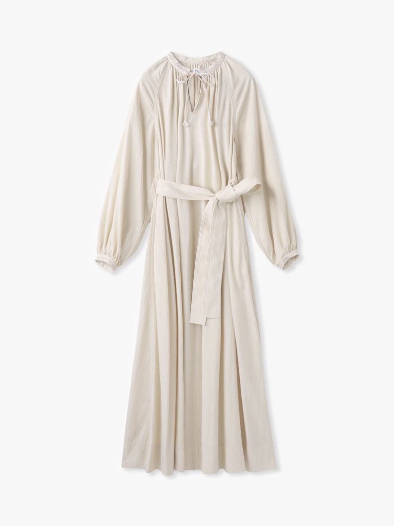 ボリューム スリーブ フレア ドレス 詳細画像 ivory 4