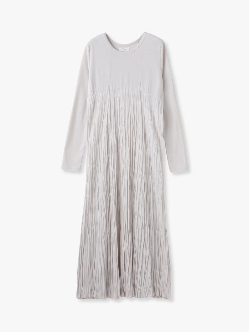 リンクル ドレス（ブラック/アイボリー/レッド） 詳細画像 ivory 4