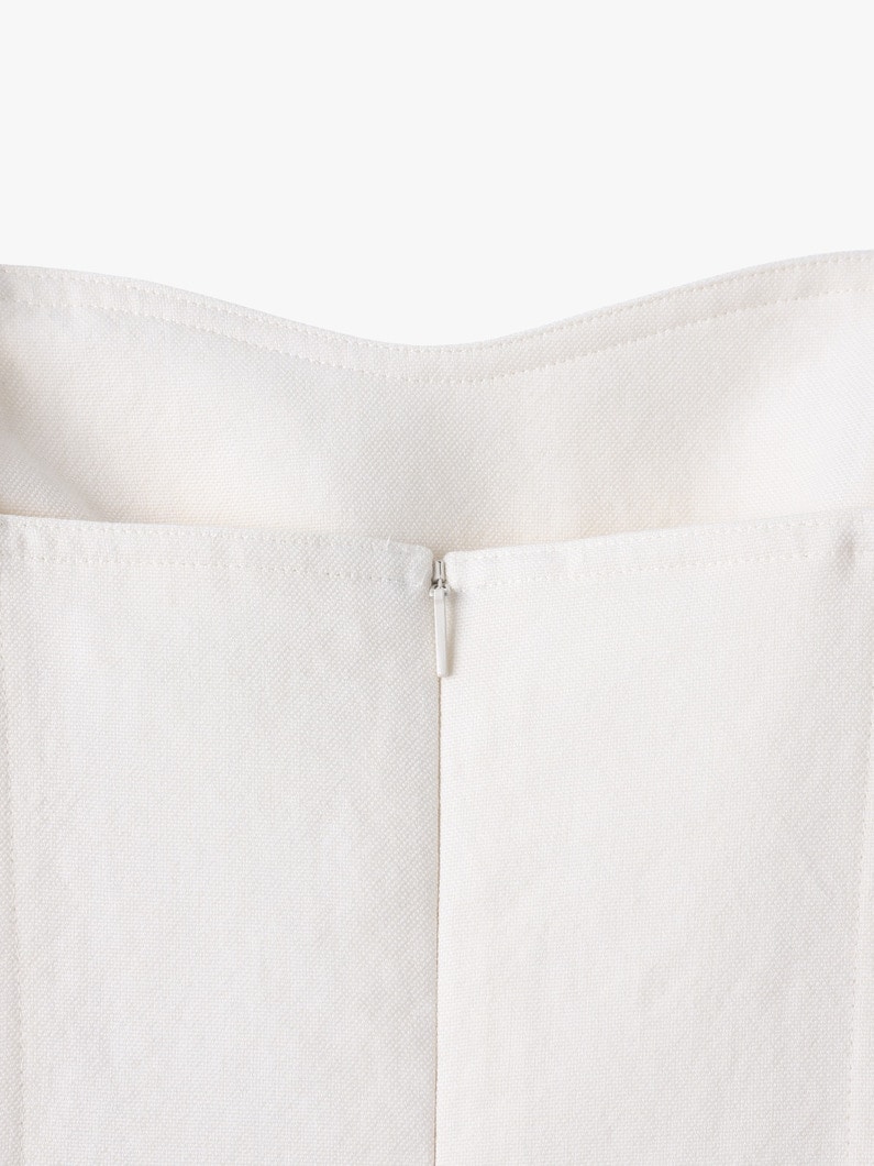 ウールコットン リネン オックスフォード キャミソール ドレス 詳細画像 off white 3