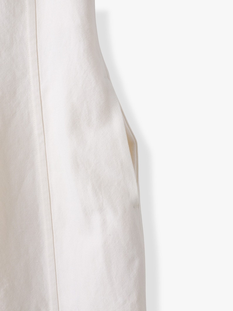 ウールコットン リネン オックスフォード キャミソール ドレス 詳細画像 off white 4