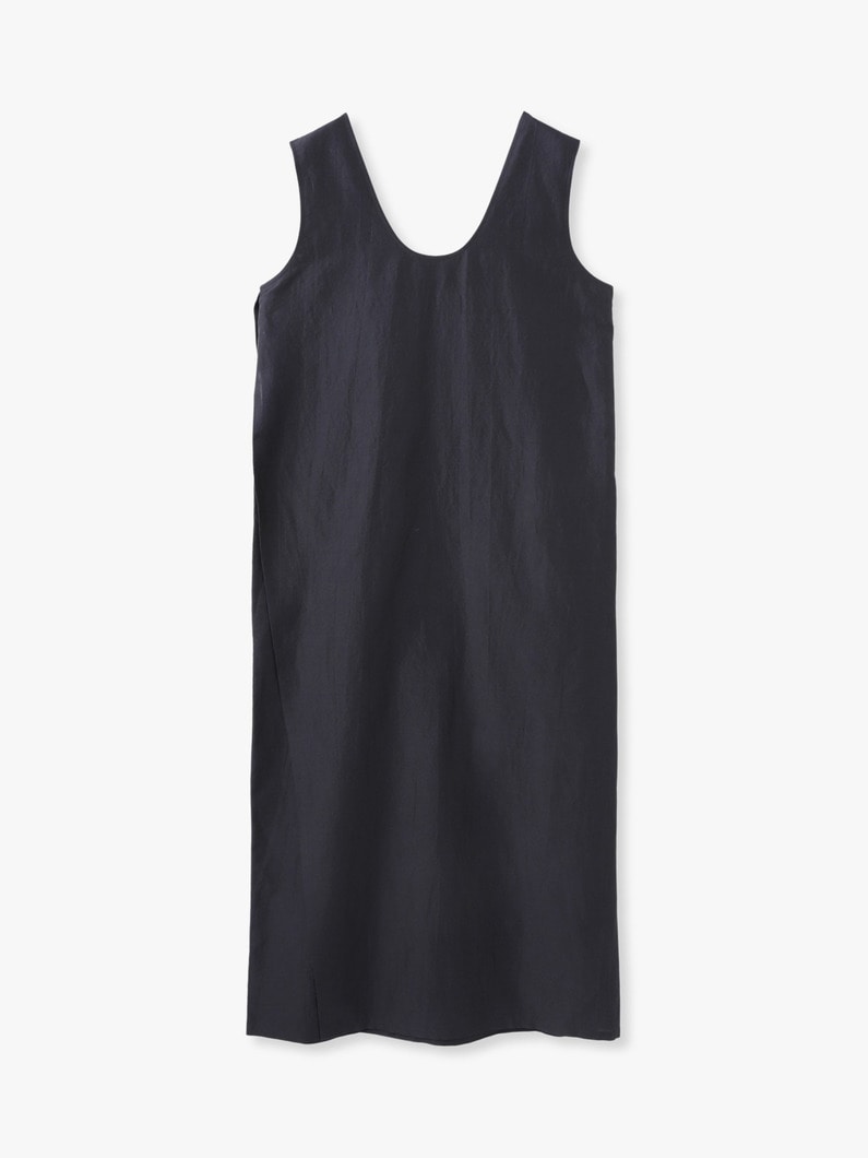 シルクリネン スリーブレス ドレス 詳細画像 charcoal gray 1