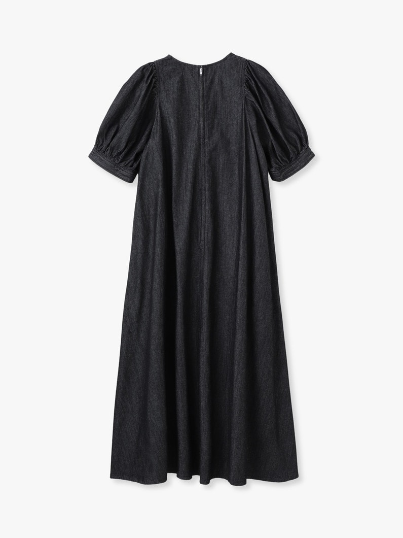 デニム マキシドレス 詳細画像 black 1