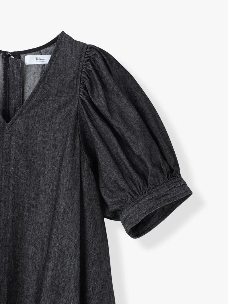 デニム マキシドレス 詳細画像 black 2