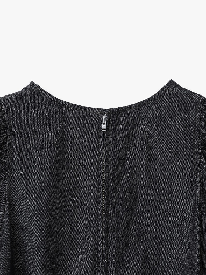 デニム マキシドレス 詳細画像 black 3