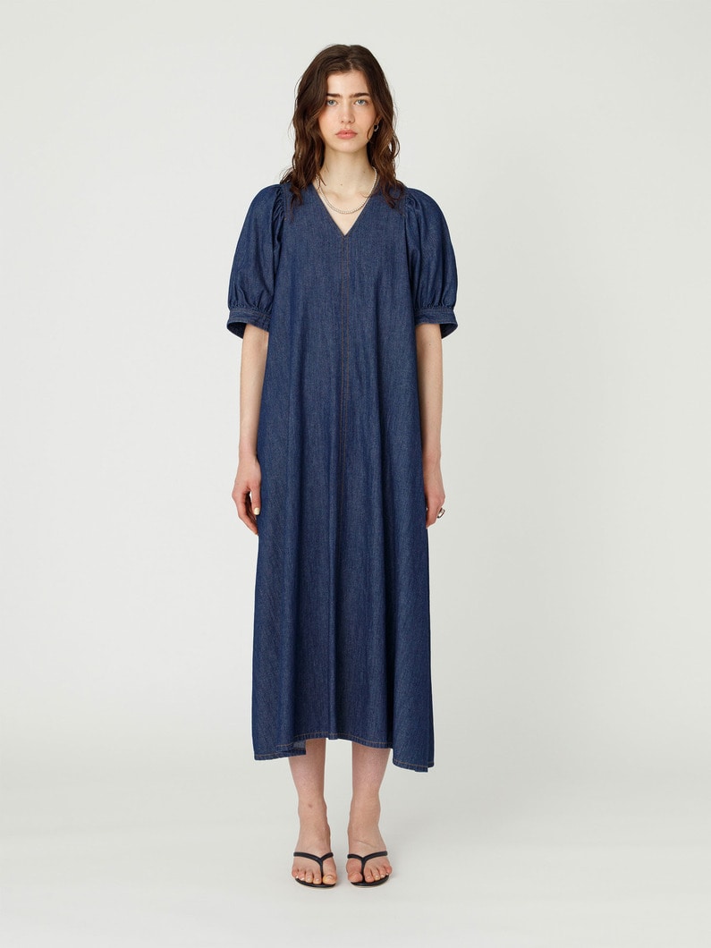 デニム マキシドレス 詳細画像 indigo