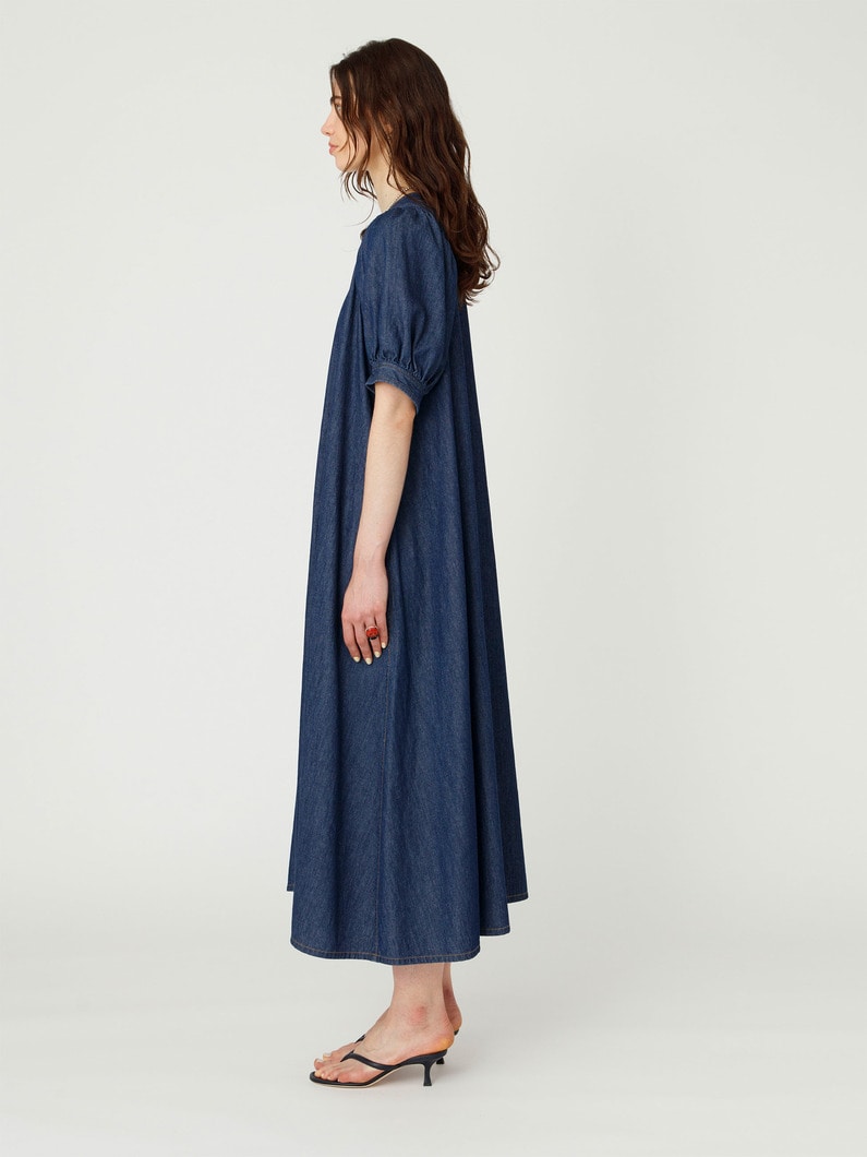 デニム マキシドレス 詳細画像 indigo 2