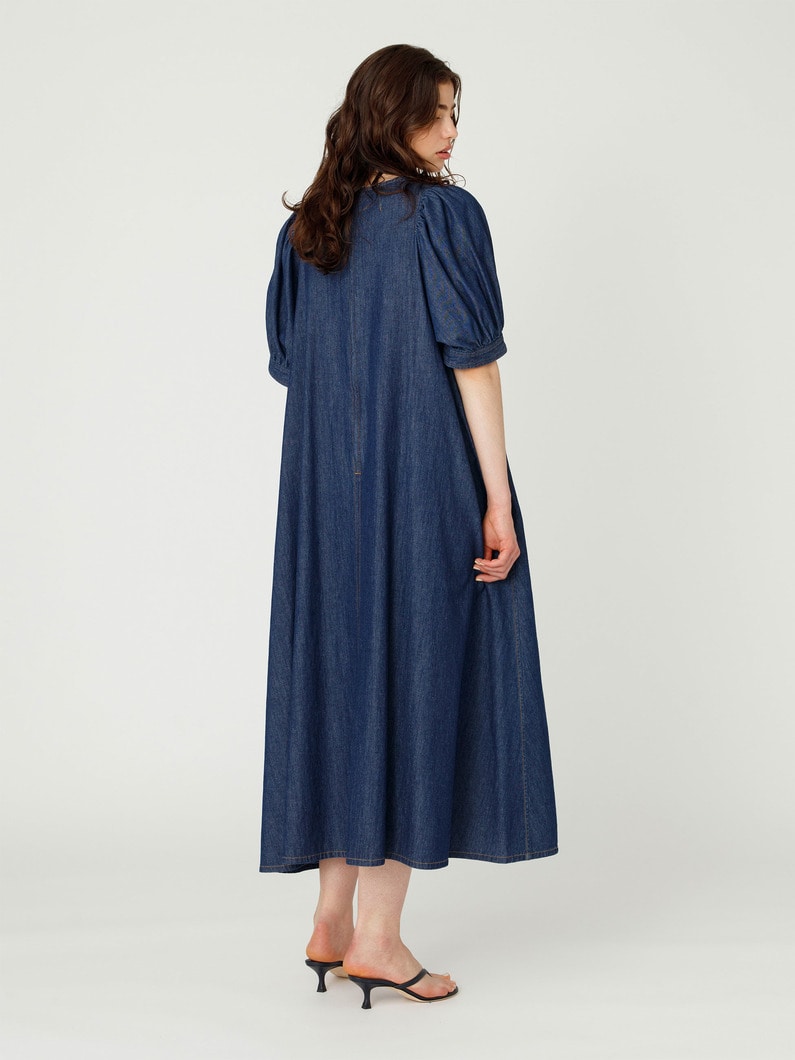 デニム マキシドレス 詳細画像 indigo 3