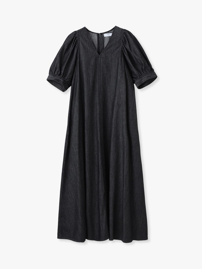 デニム マキシドレス 詳細画像 black 4