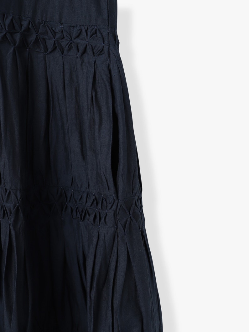 ワーリス ピンタックドレス（ネイビー） 詳細画像 navy 3