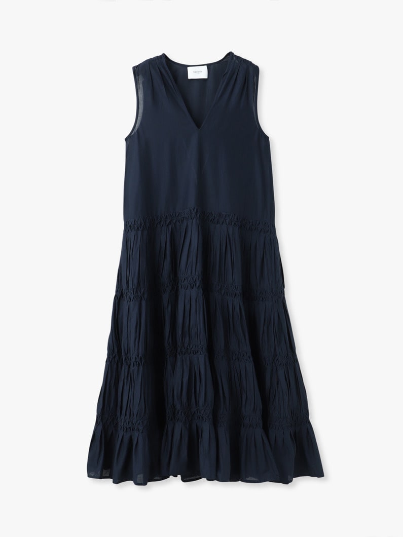 ワーリス ピンタックドレス（ネイビー） 詳細画像 navy 1