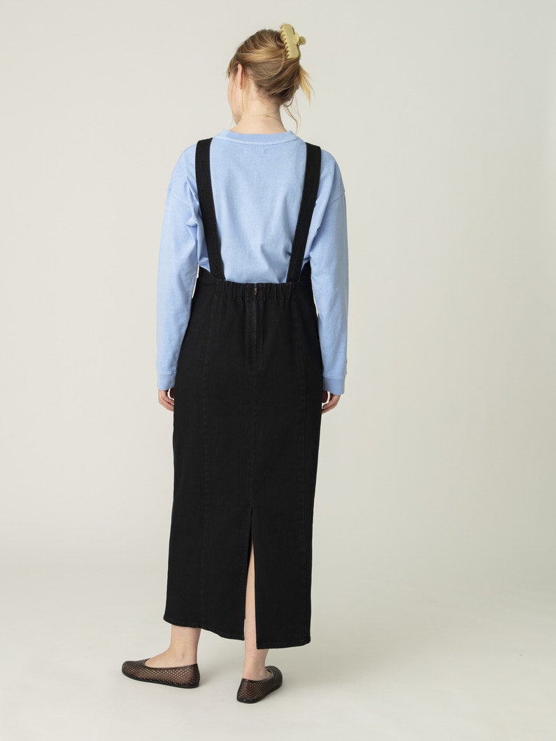 デニム エプロン ドレス 詳細画像 black 3