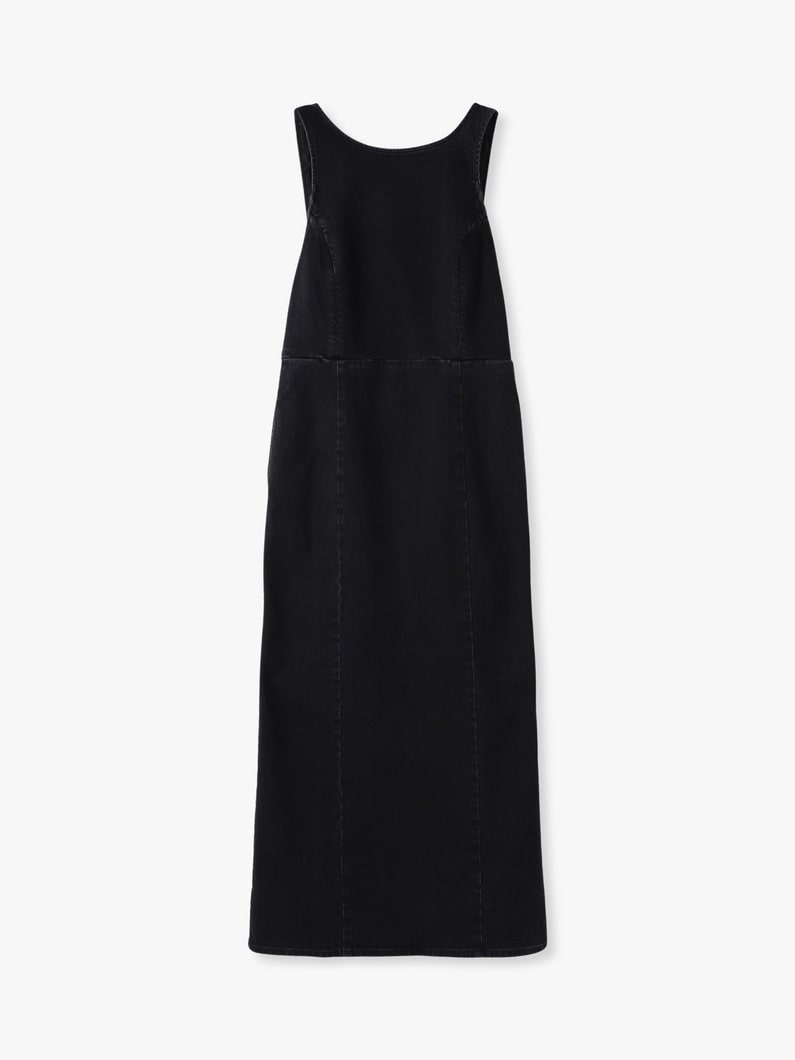 デニム エプロン ドレス 詳細画像 black 4