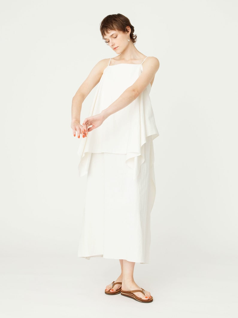 ホップサック キャミソール ドレス 詳細画像 white 2