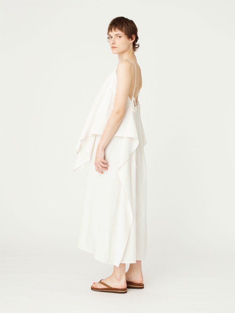 ホップサック キャミソール ドレス 詳細画像 white 3